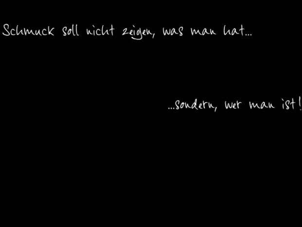 Schmuck soll nicht zeigen....